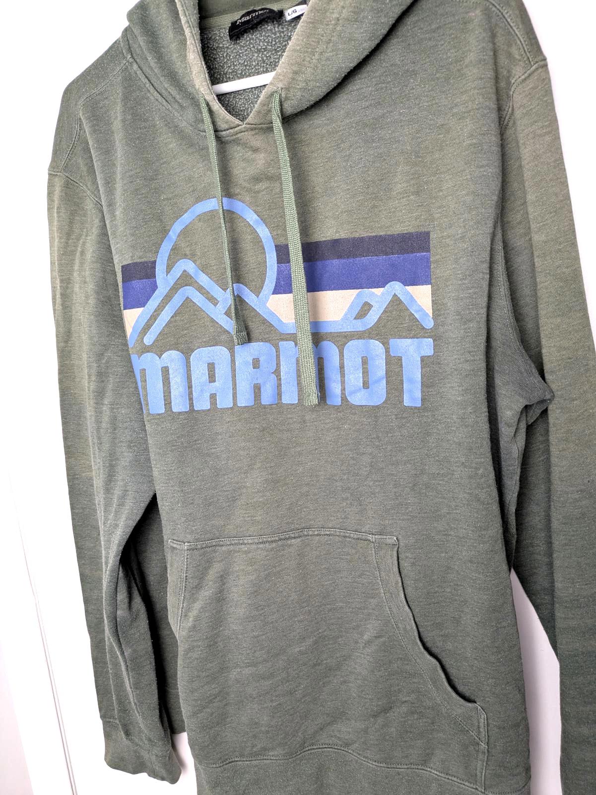 Men's L Marmot Hooded sweatshirt Olive green