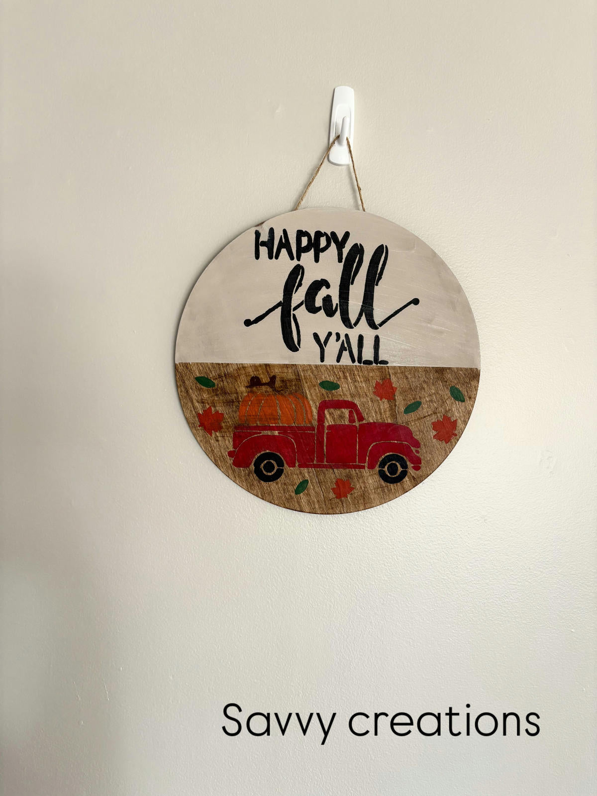Handcrafted Fall-Themed Outdoor Wall Hanging Decor