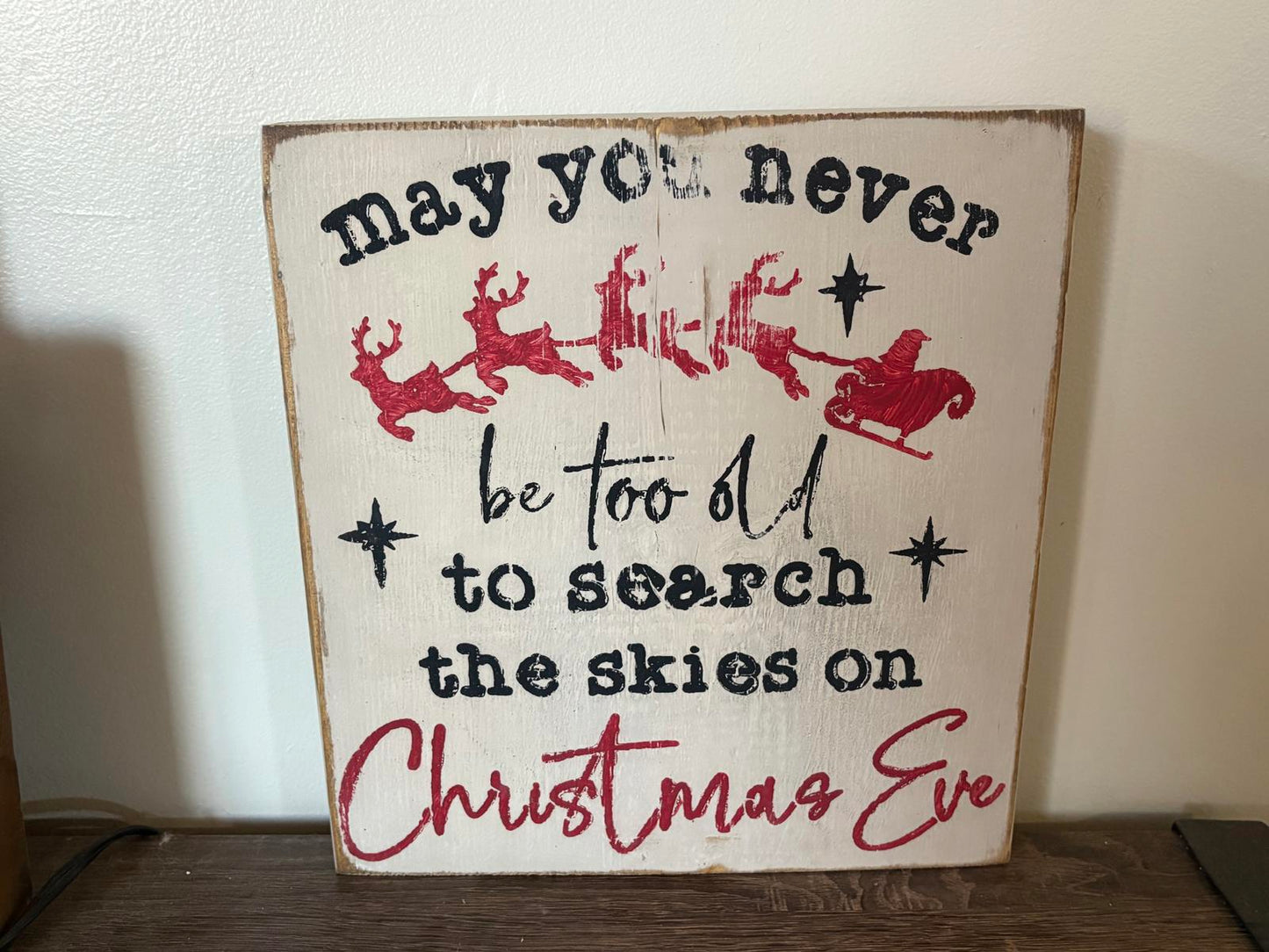 Savvy Creations Christmas Eve Inspirational Sign