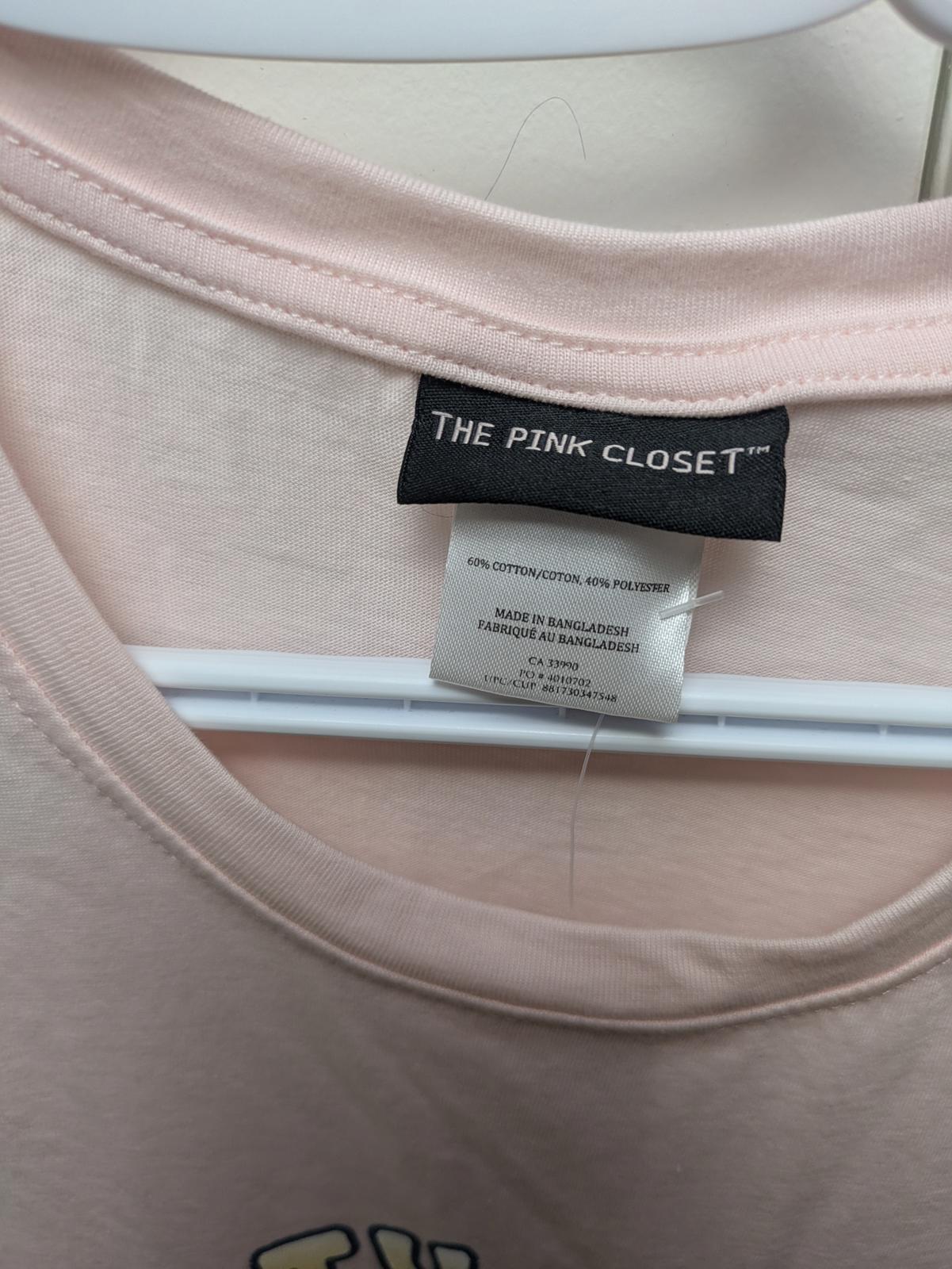Women's L The Pink Closet Graphic Tee Pink