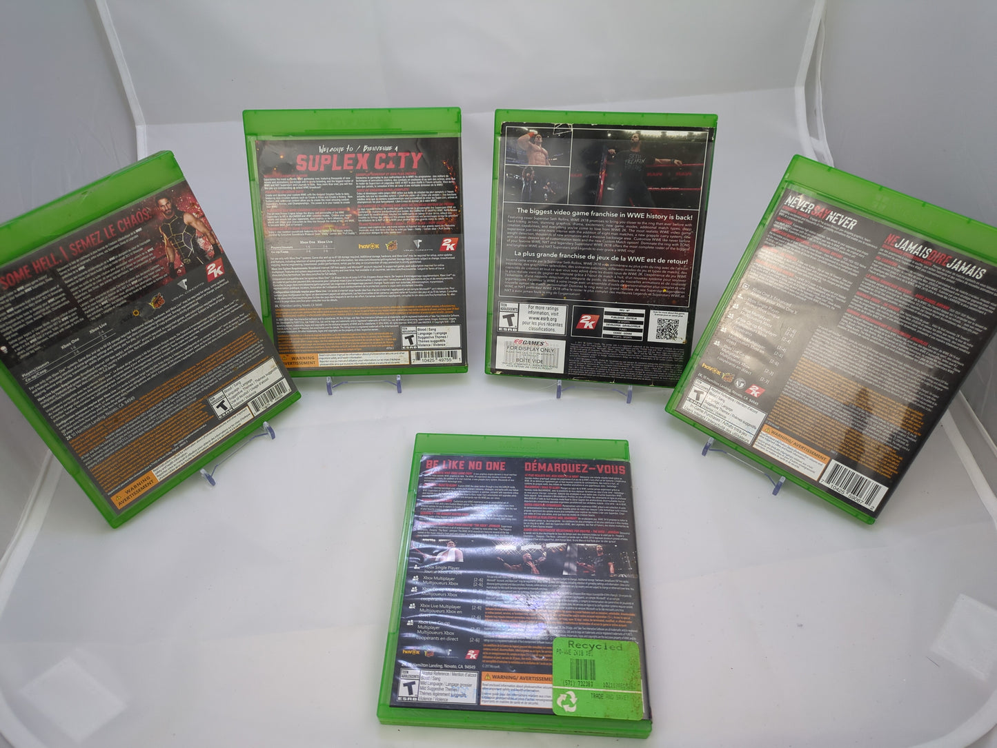 2k WWE Xbox One Game Lot