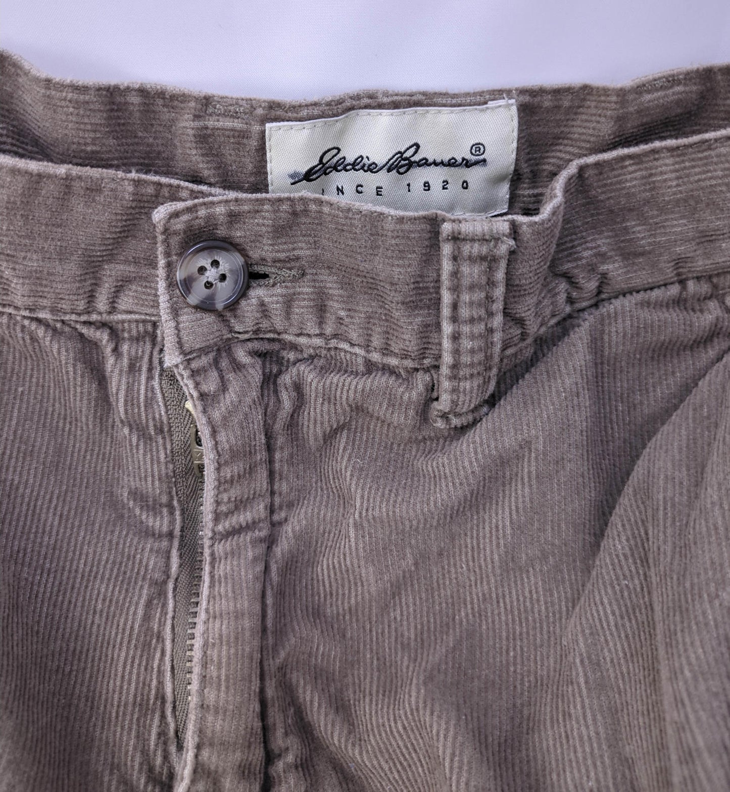 Men's Eddie Bauer Corduroy Cargo Shorts - Brown, Size Medium