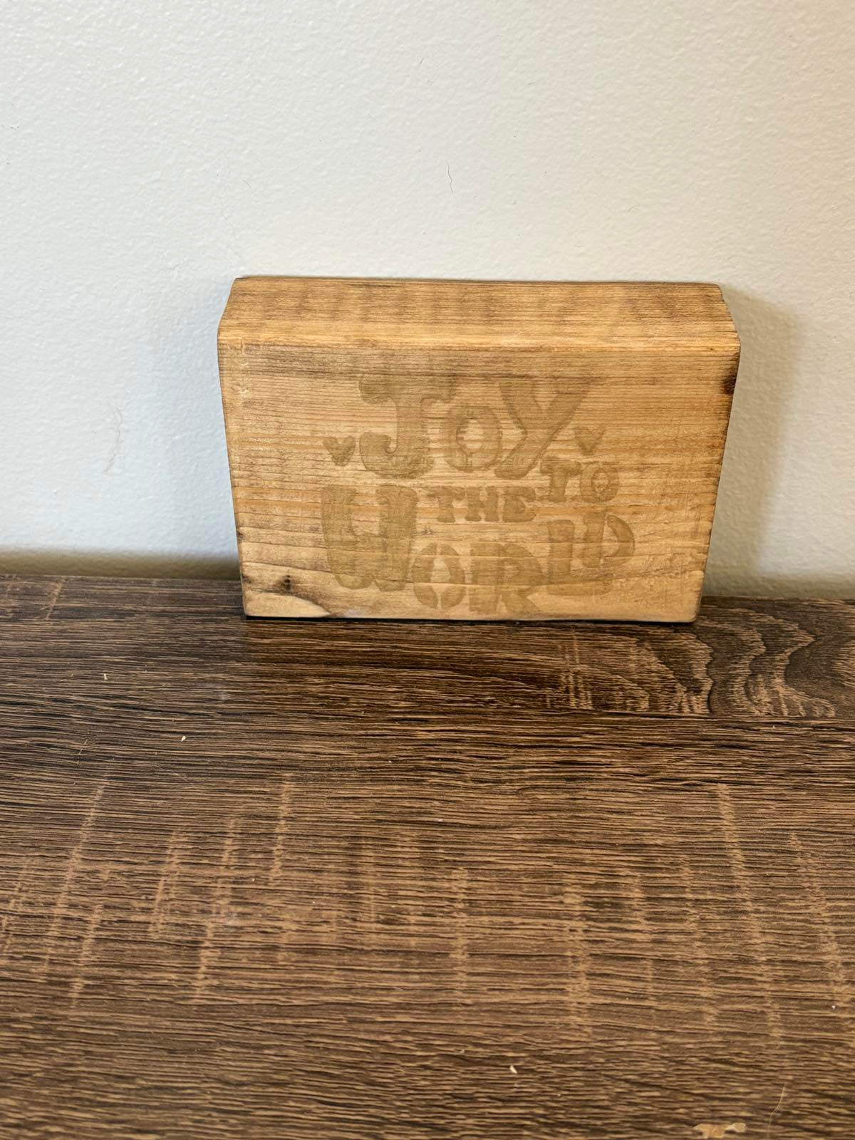 Savvy Creations Wooden Decorative Plaque - Joy to the World