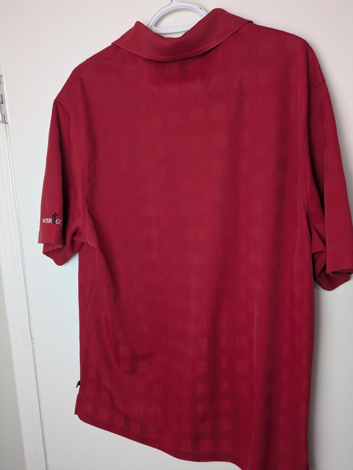 Weir Golf Men's Red Polo Shirt - Cool Effect for Everyday Champions