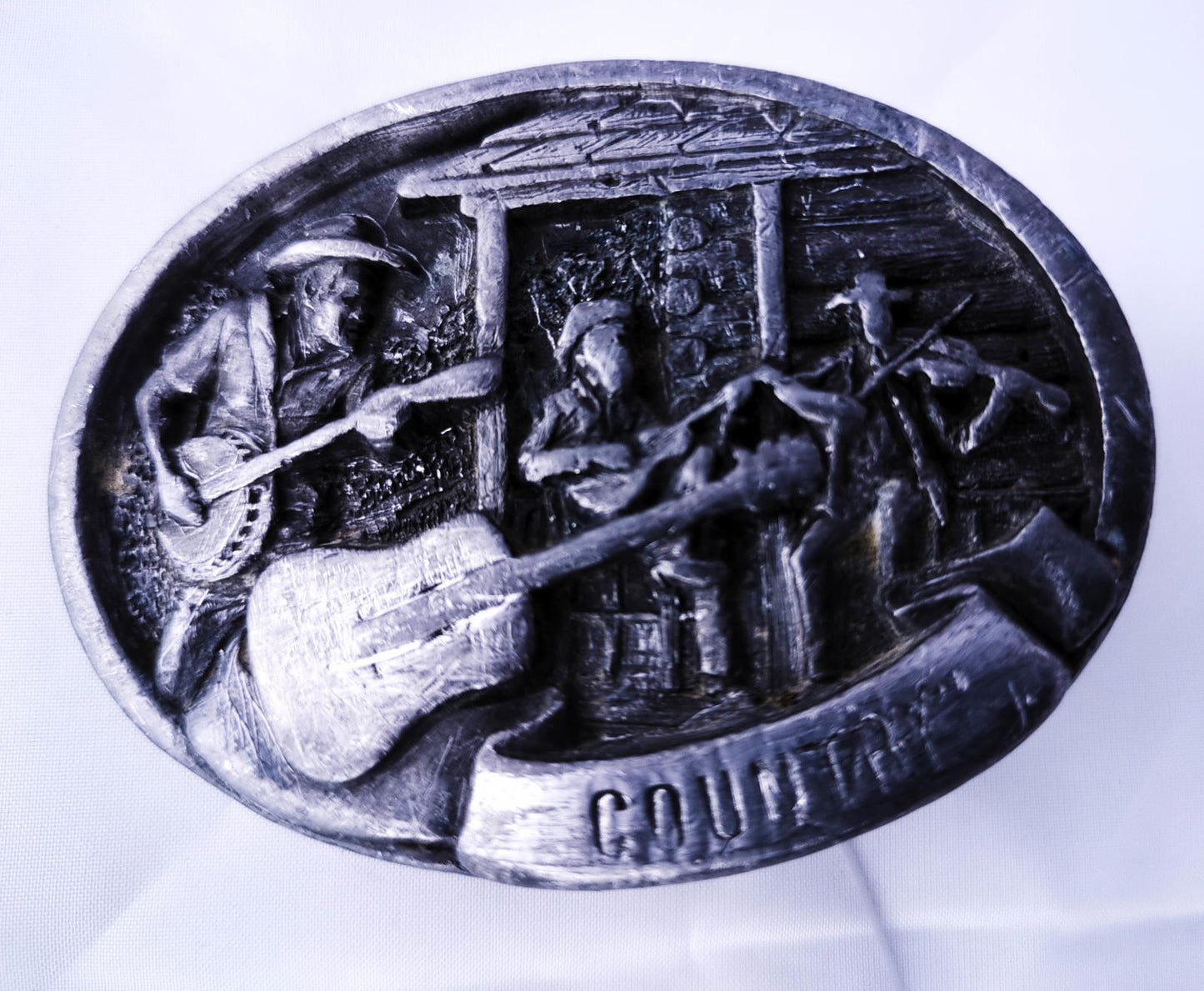 Vintage CJ Inc. 1981 Made in USA Country Music Belt Buckle