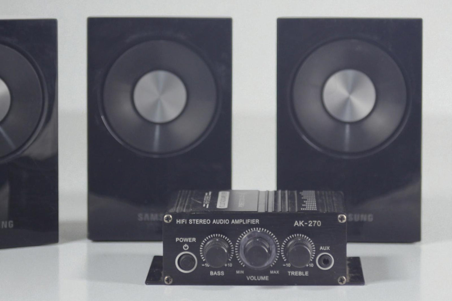 HiFi Stereo Audio Amplifier AK-270 w/ 5.5" Samsung Speakers