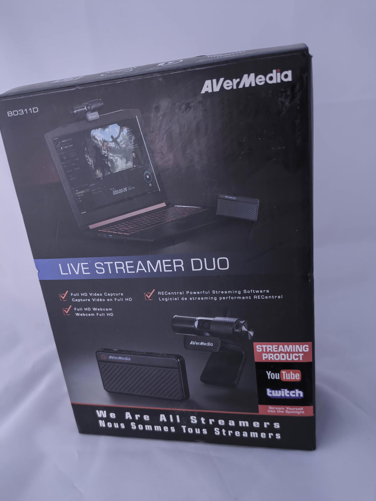 AVerMedia Live Streamer Duo Webcam and Video Capture Device - Open Box
