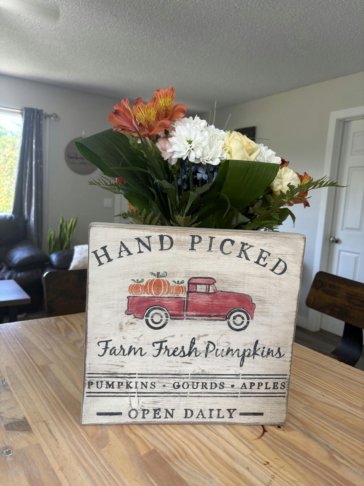 Hand Picked Farm Fresh Pumpkins Decorative Sign