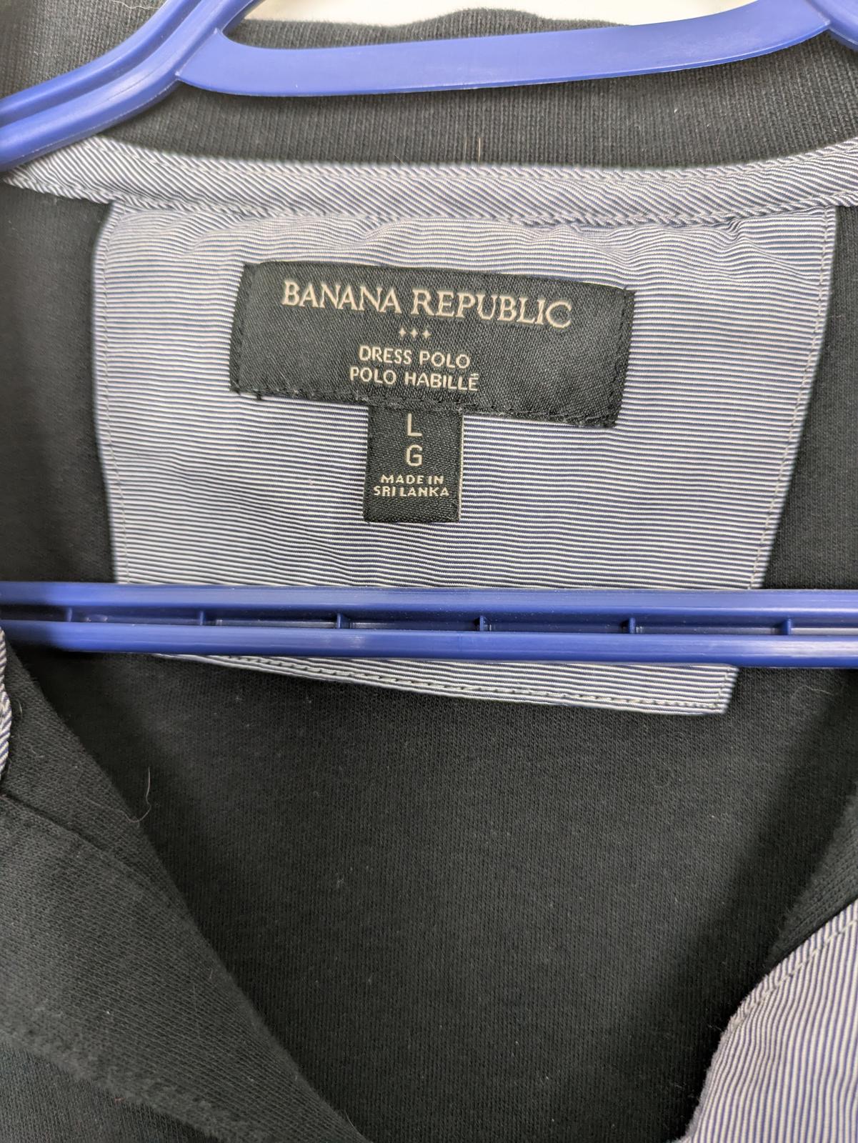Banana Republic Men's Black Polo Shirt
