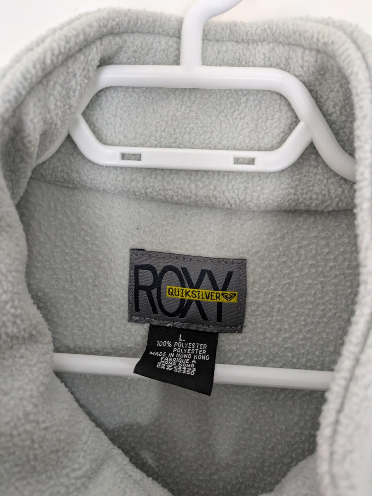 Roxy Women's Yellow and Light Gray Fleece Jacket