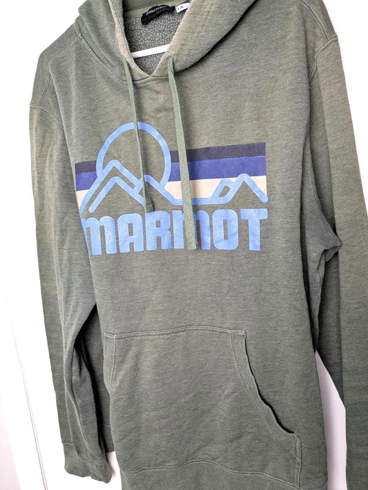 Men's L Marmot Hooded sweatshirt Olive green