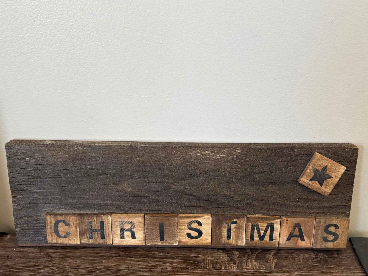Rustic Wooden Christmas Decorative Sign
