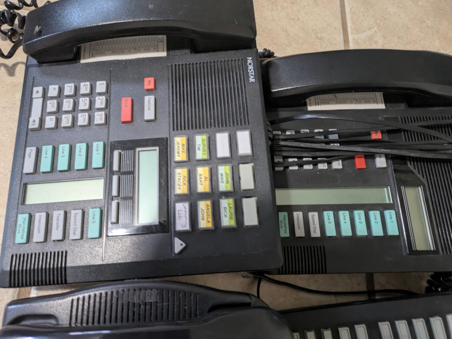 Lot of 8 Nortel Norstar Office Phones – Models T7316E, M7208, M7310 – As-Is