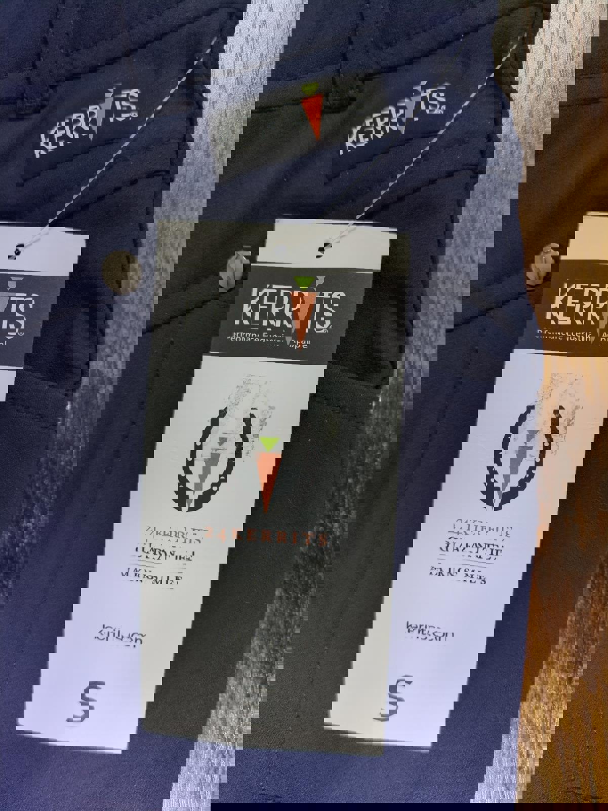 Kerrits Kids Cross Over Knee Patch Breech Riding Pants - Navy, Size S