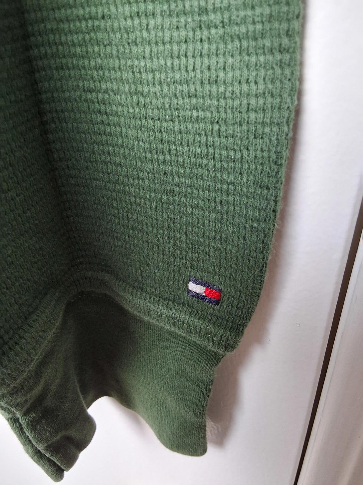 Men's L Tommy Hilfiger Thermal long sleeve knit Dark Green