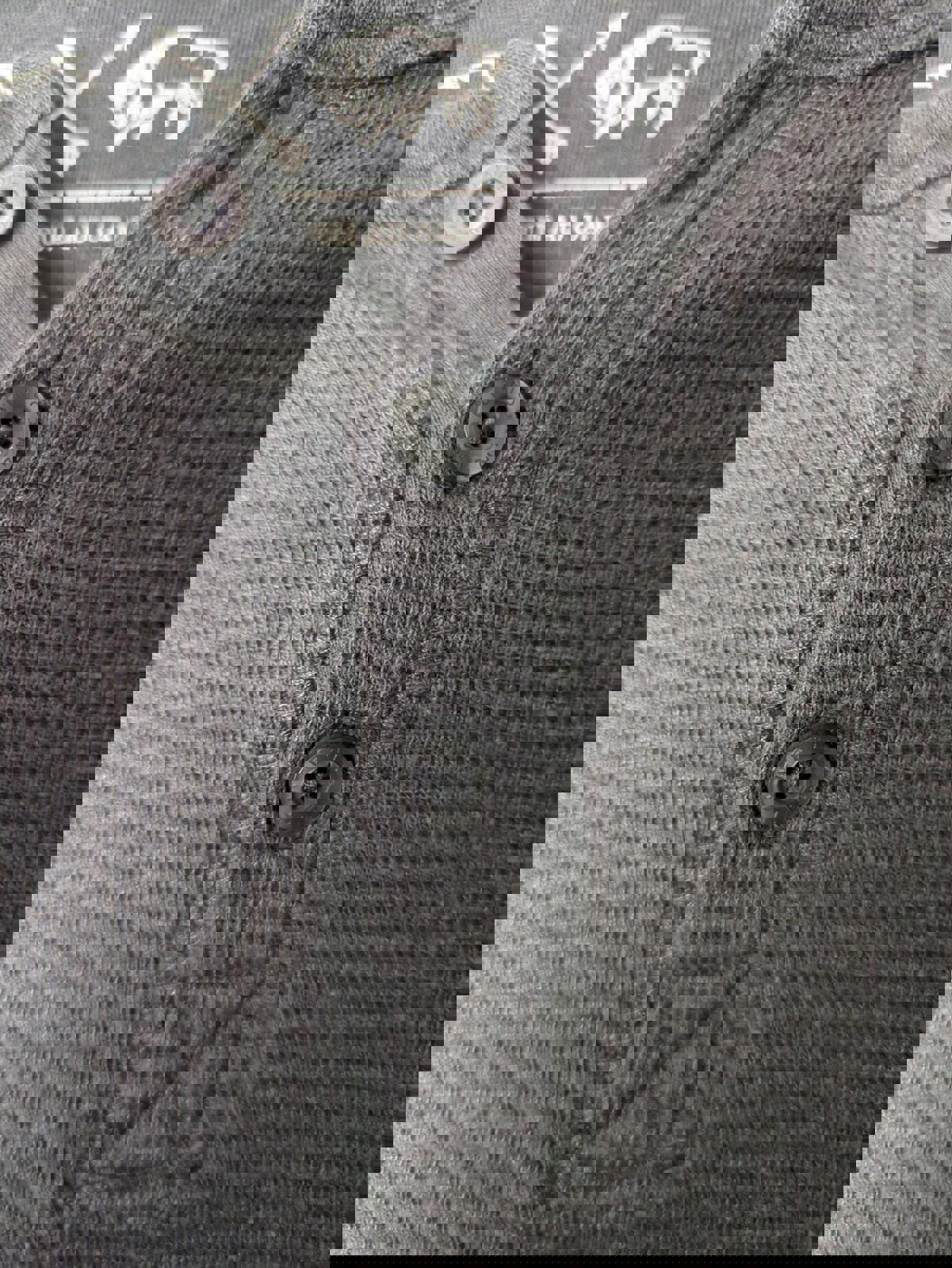 Buffalo David Bitton Men's Gray Henley Sweater XL