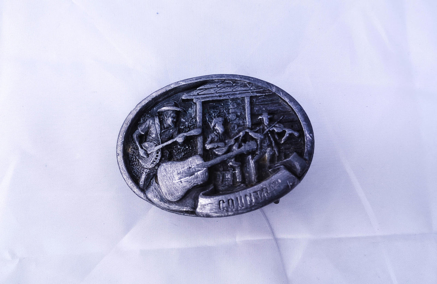 Vintage CJ Inc. 1981 Made in USA Country Music Belt Buckle