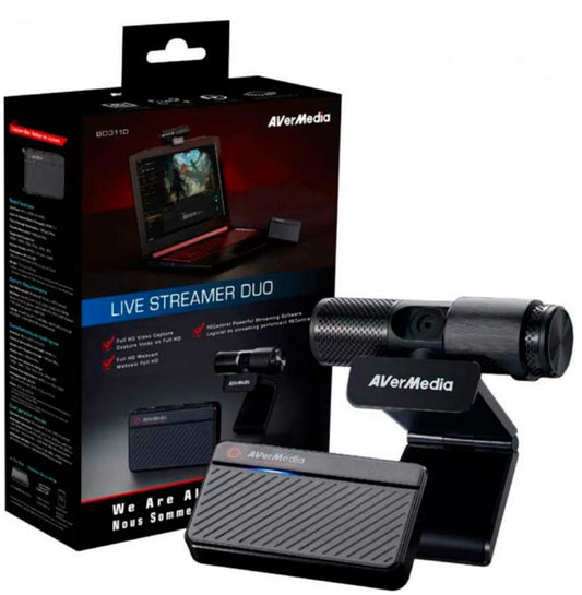 AVerMedia Live Streamer Duo Webcam and Video Capture Device - Open Box
