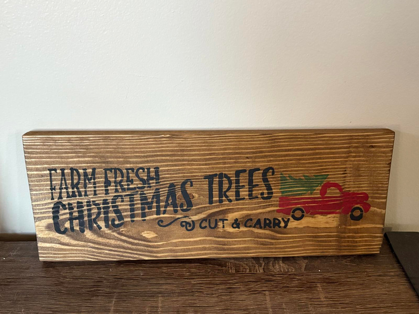 Savvy Creations Farm Fresh Christmas Trees Wooden Sign