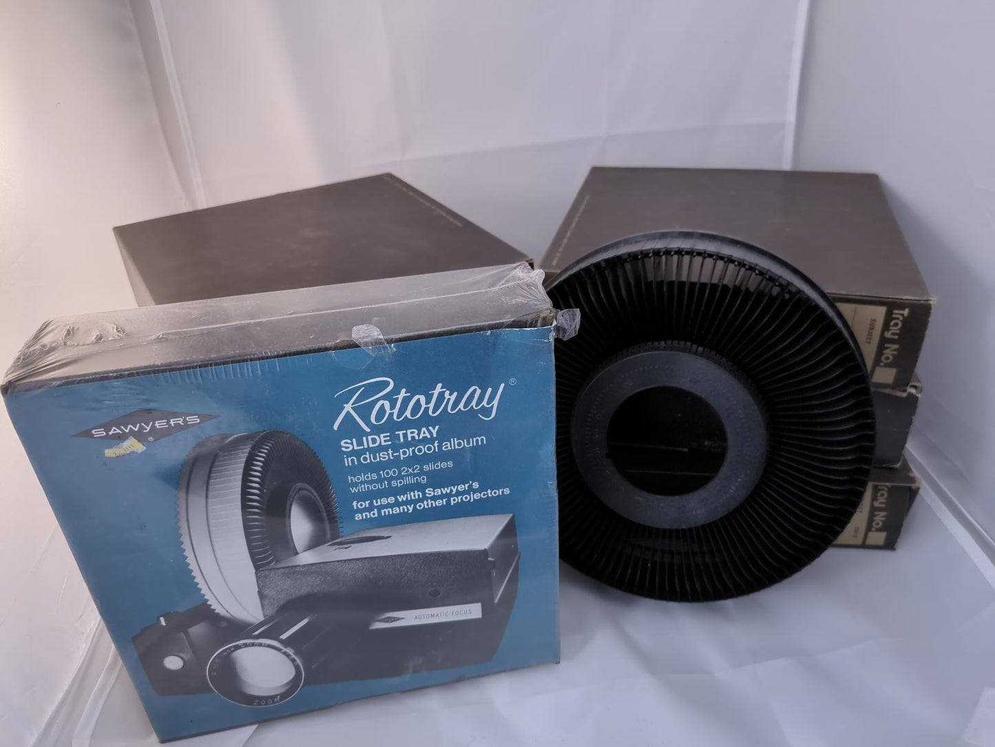Sawyer's Rototray Slide Tray in Dust-Proof Album for Slide Projectors
