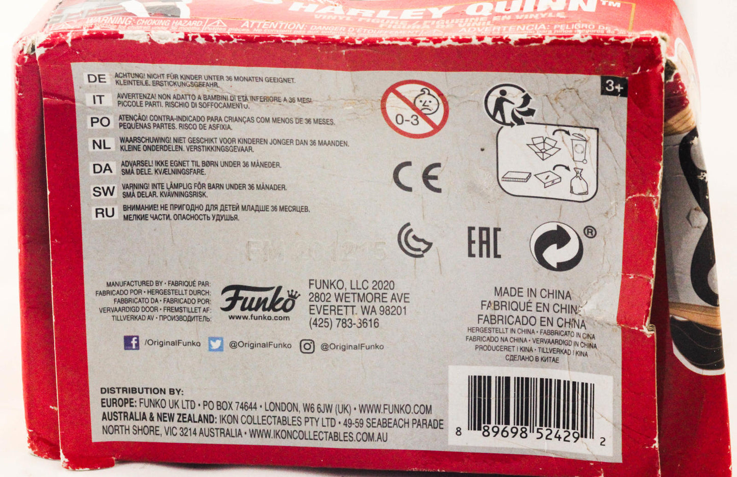 Funko Pop! Heroes Harley Quinn Vinyl Figure - New