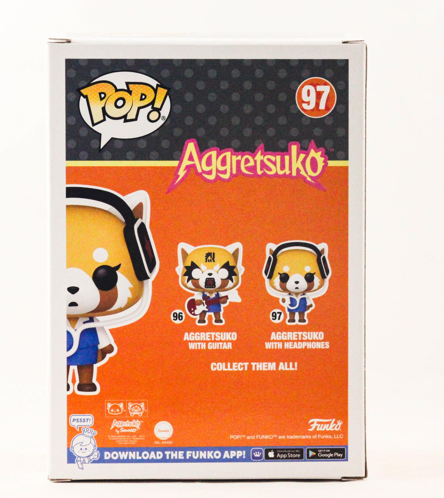 Funko Pop! Aggretsuko with Headphones Vinyl Figure #97