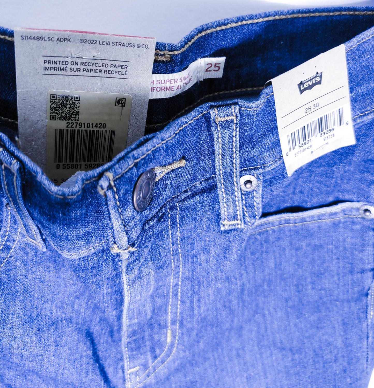 Levi's Mile High Super Skinny Jeans - Women's Size 25