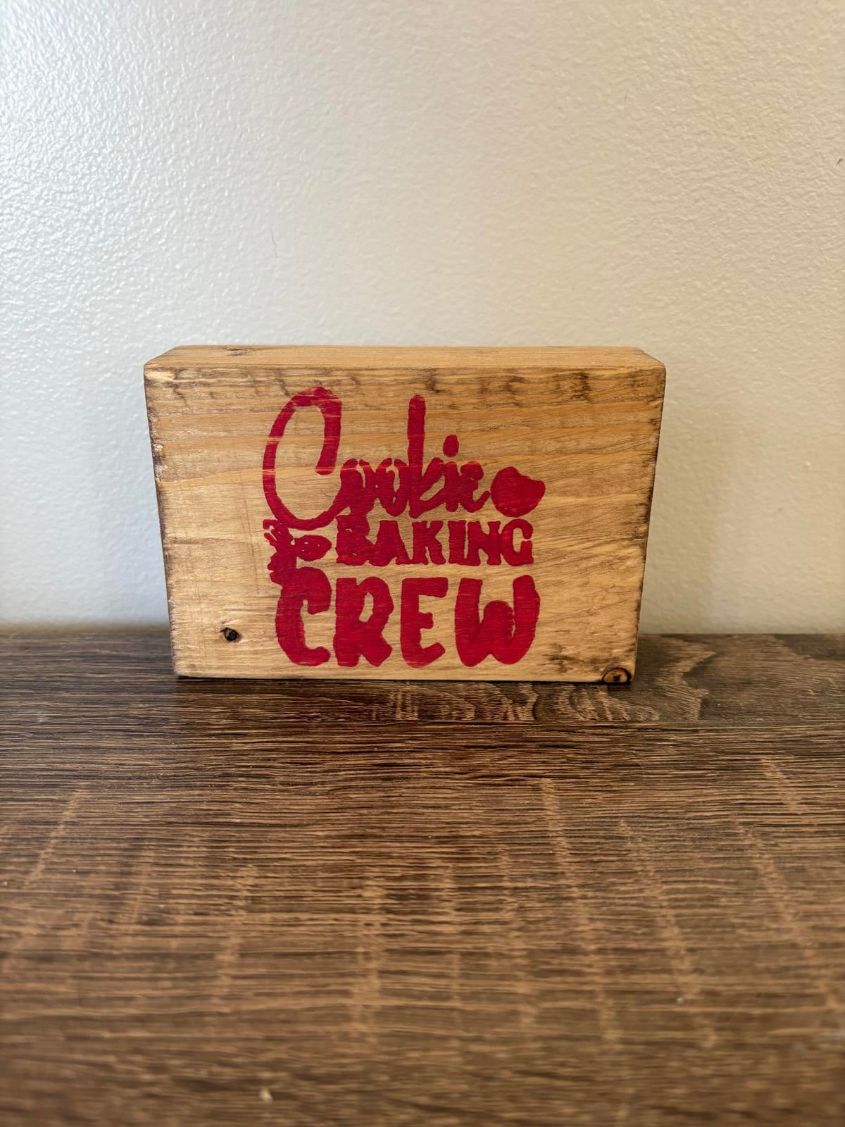 Savvy Creations Cookie Baking Crew Antique Plaque