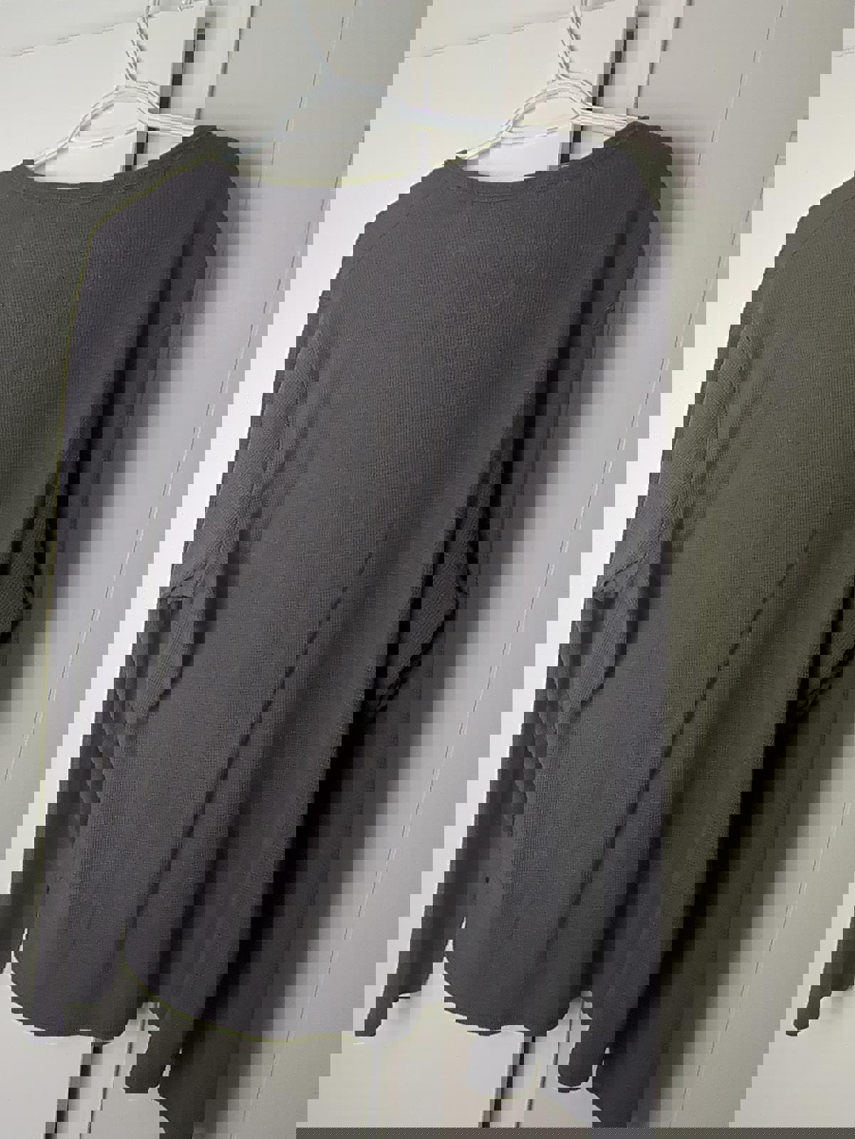 Buffalo David Bitton Men's Gray Henley Sweater XL