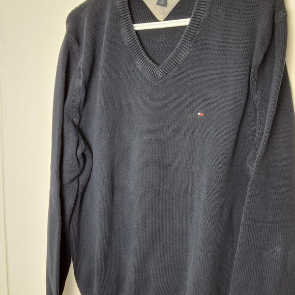 Men's L Tommy Hilfiger Knit Sweater Navy