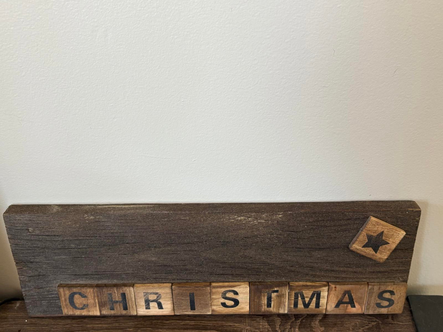 Rustic Wooden Christmas Decorative Sign
