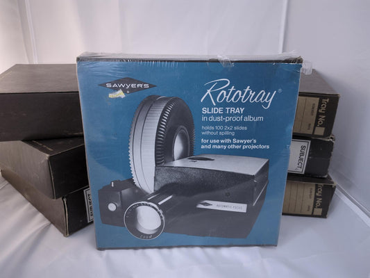 Sawyer's Rototray Slide Tray in Dust-Proof Album for Slide Projectors