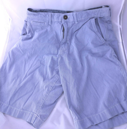 American Eagle Men's Casual Shorts Light Blue Striped