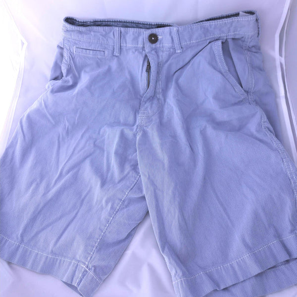 American Eagle Men's Casual Shorts Light Blue Striped