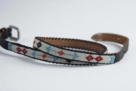 Handcrafted Native American Style Beaded Women's Belt