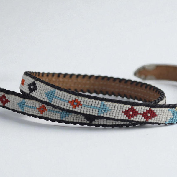 Handcrafted Native American Style Beaded Women's Belt
