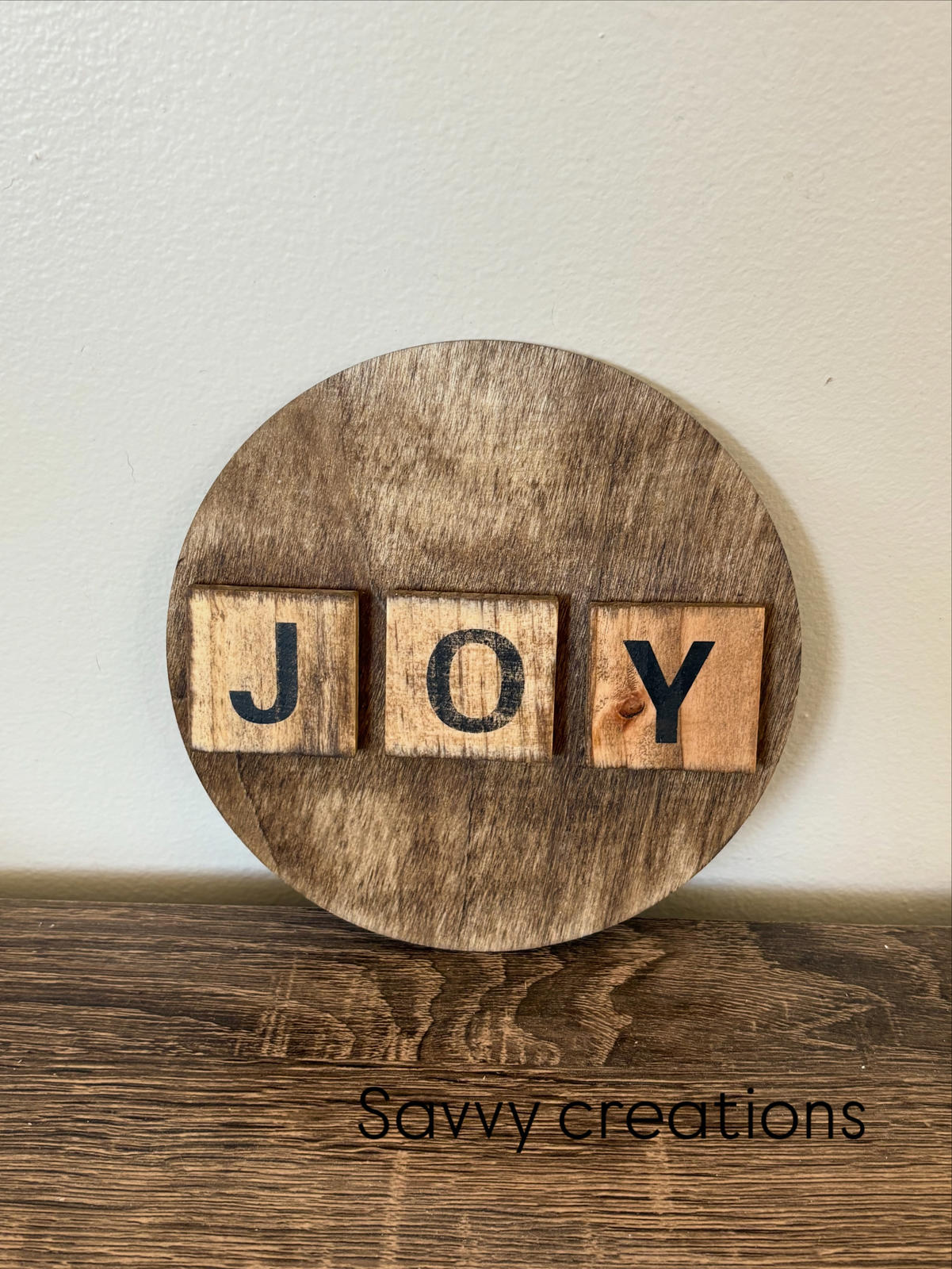 Savvy Creations Wooden JOY Wall Hanging