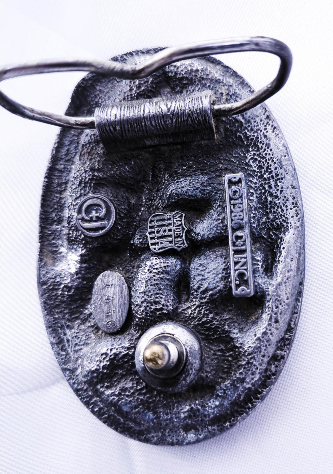 Vintage CJ Inc. 1981 Made in USA Country Music Belt Buckle