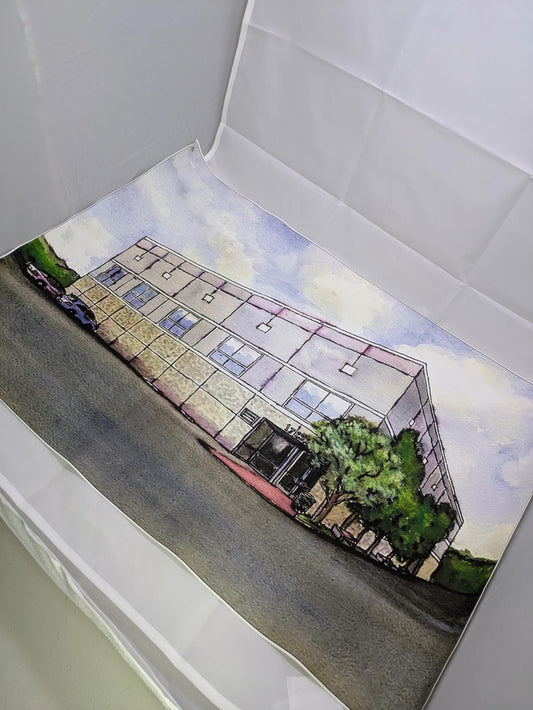 Pam’s Watercolor Canvas Print — Inspired Fan Art from a Classic TV Show