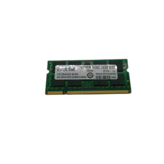 💻 Upgrade Your Old PC with Crucial 4GB PC2-5300S DDR2-667MHz 200PIN 1.8V NON ECC Laptop SODIMM Memory! 🚀