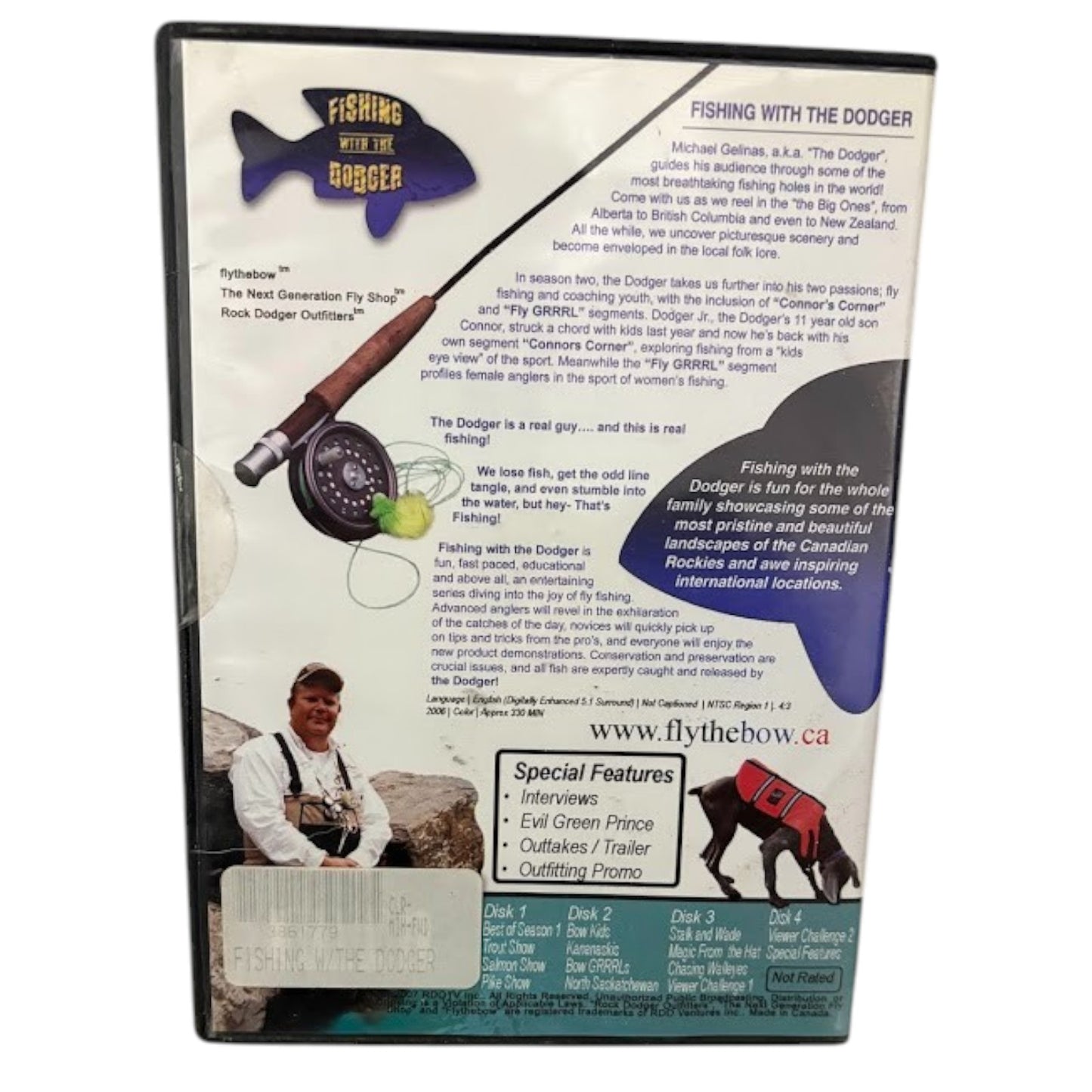 Fishing with Dodger Season 2 – 4-Disc DVD Set – Excellent Condition