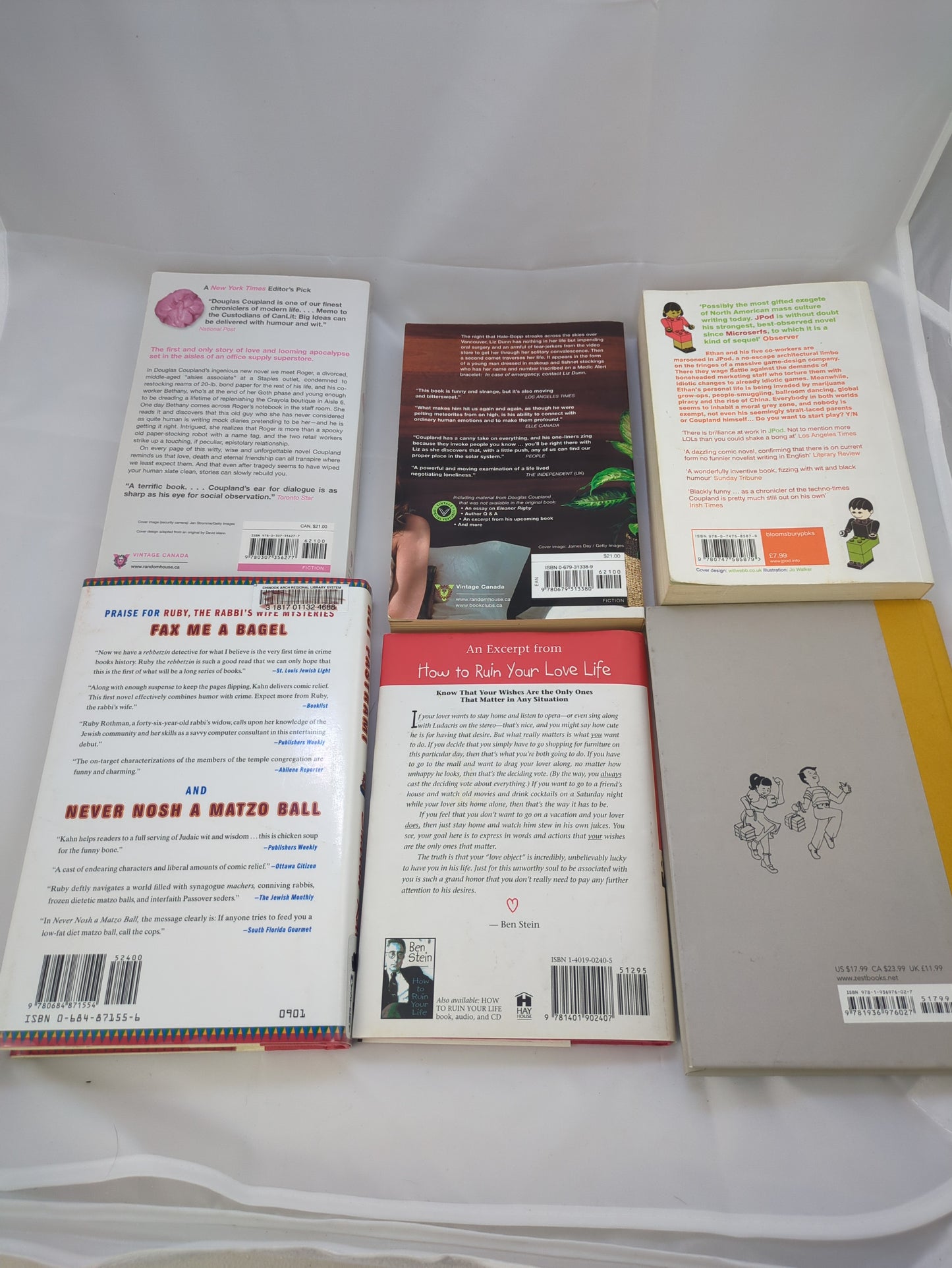 Funny Book Bundle – Sarcastic Self-Help & Satirical Fiction (Coupland + More)