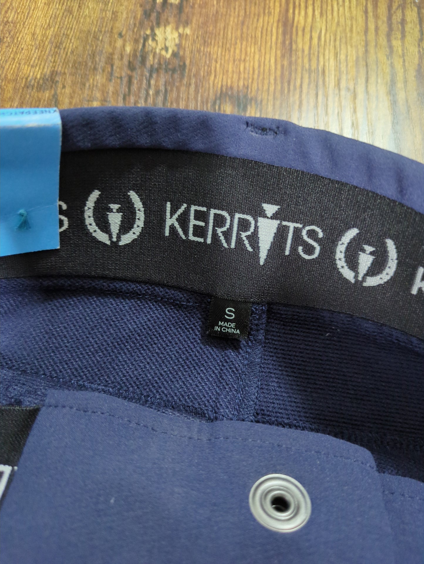 Kerrits Cross Over Knee Patch Breech – Kids Size Small – Navy Blue