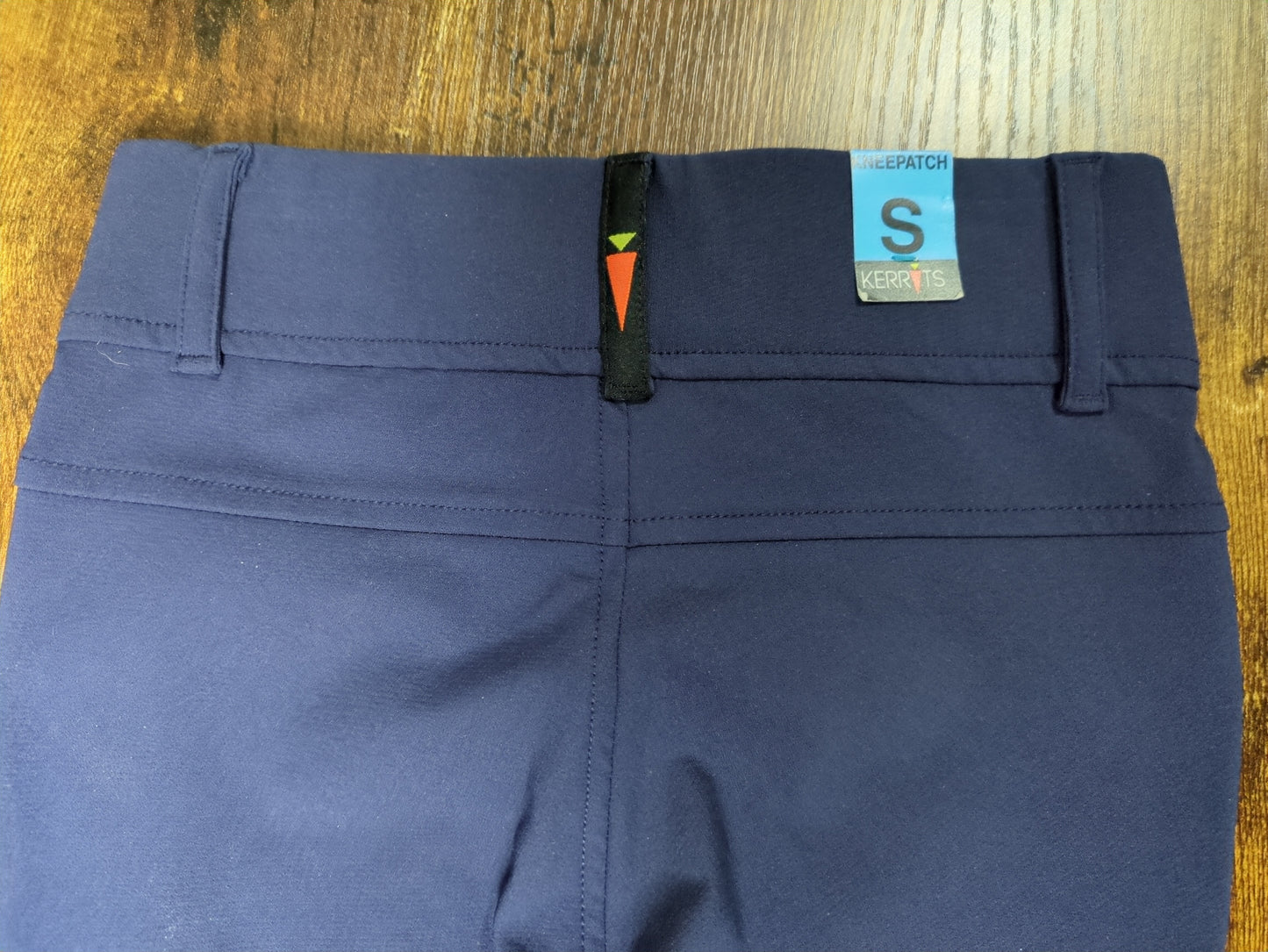 Kerrits Cross Over Knee Patch Breech – Kids Size Small – Navy Blue