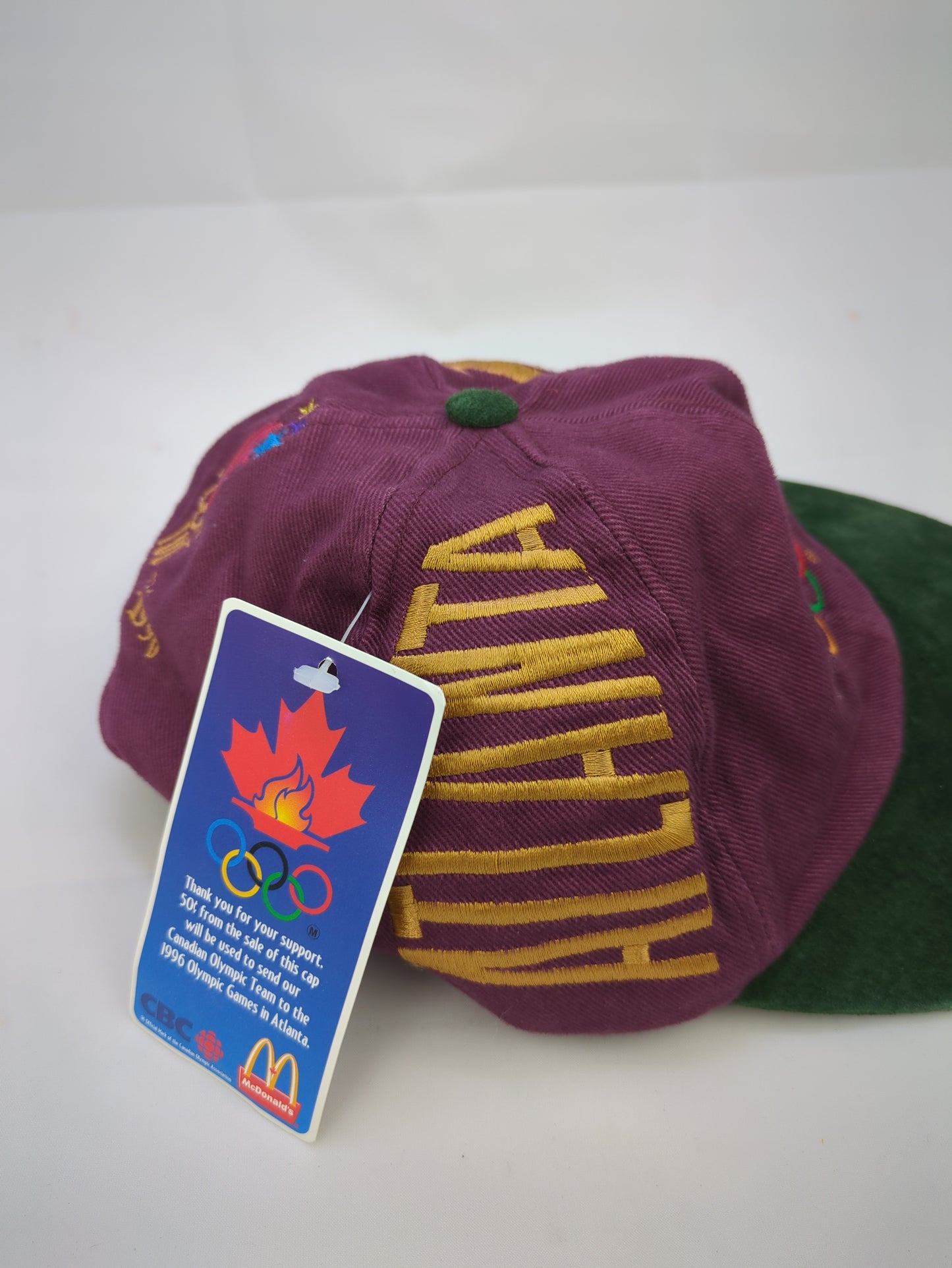Vintage Team Canada Cap from 1996 Atlanta Olympics, McDonald’s promo, NWT