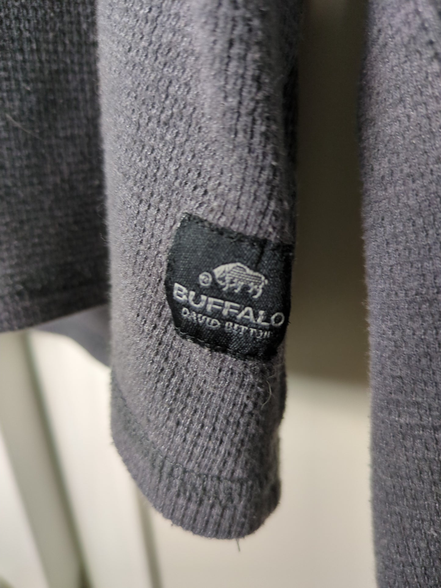 Men's Buffalo David Bitton XL Grey Thermal Shirt