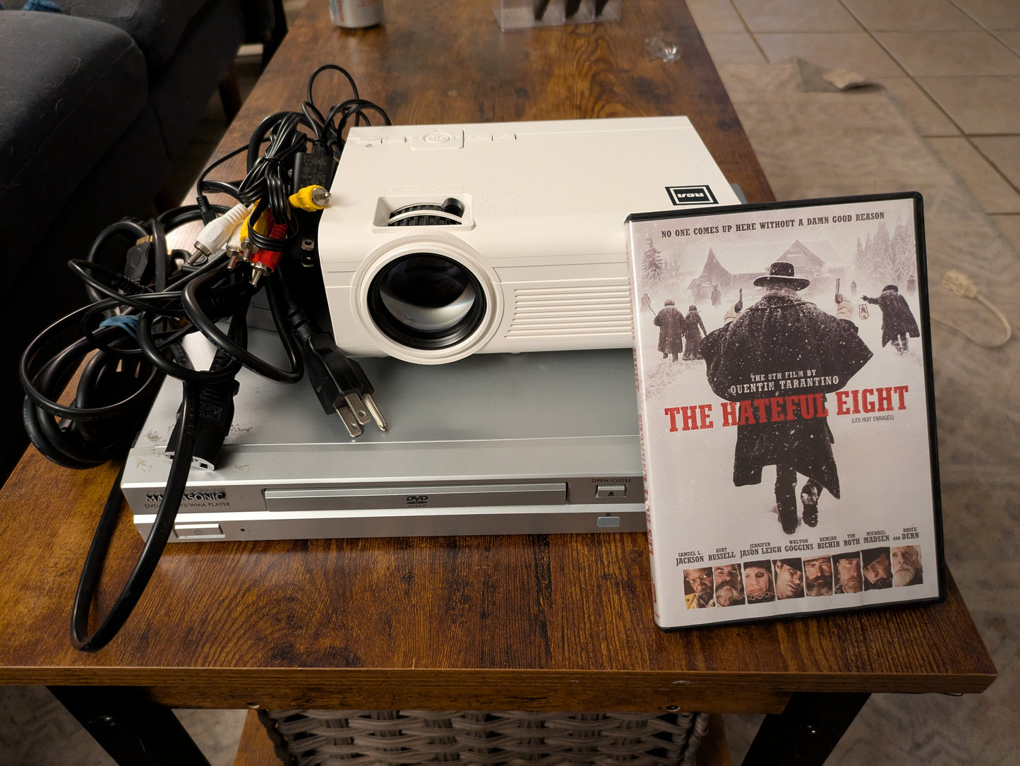 🎬 Movie Night in a Box – Refurbished Projector + DVD Player Bundle
