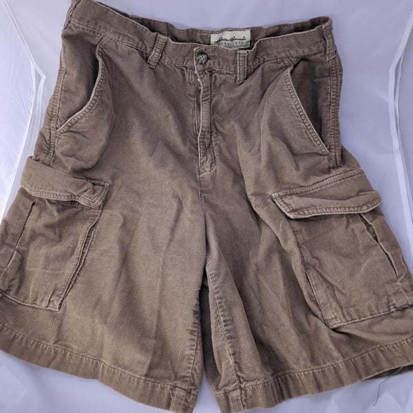 Men's Eddie Bauer Corduroy Cargo Shorts - Brown, Size Medium