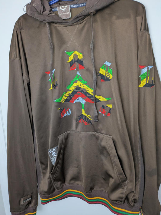 Roots - Vibrant Geometric Embroidered Hoodie - Your New Favorite Cozy Companion