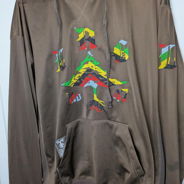 Roots - Vibrant Geometric Embroidered Hoodie - Your New Favorite Cozy Companion